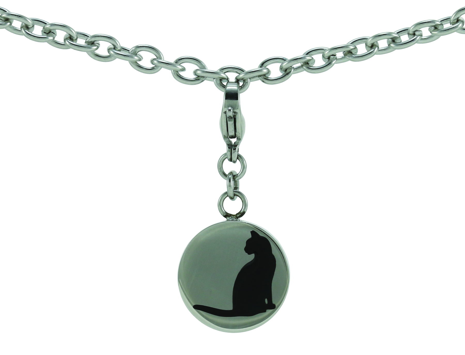 Charm Bracelet with Cat Charm Image