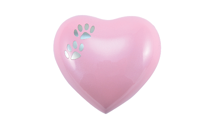 Arielle Heart Urn - Pearl Pink Image