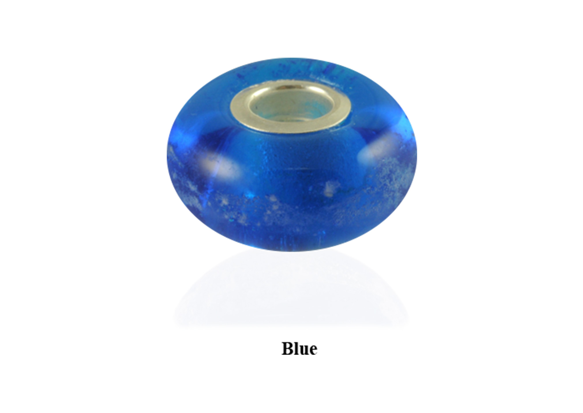 Glass Memory Bead - Blue Image