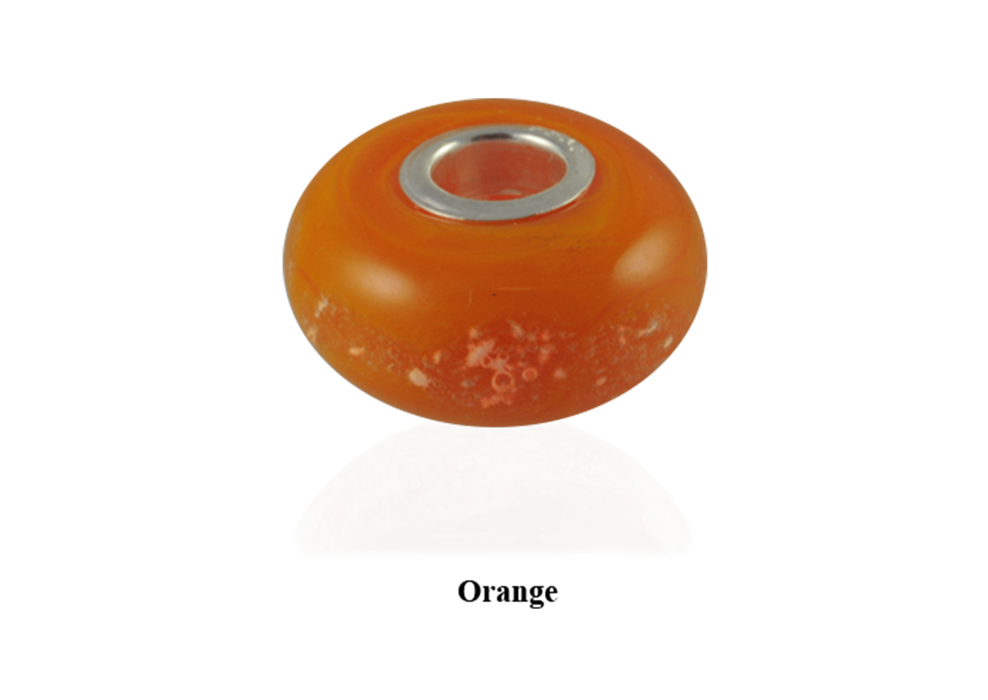 Glass Memory Bead - Orange Image