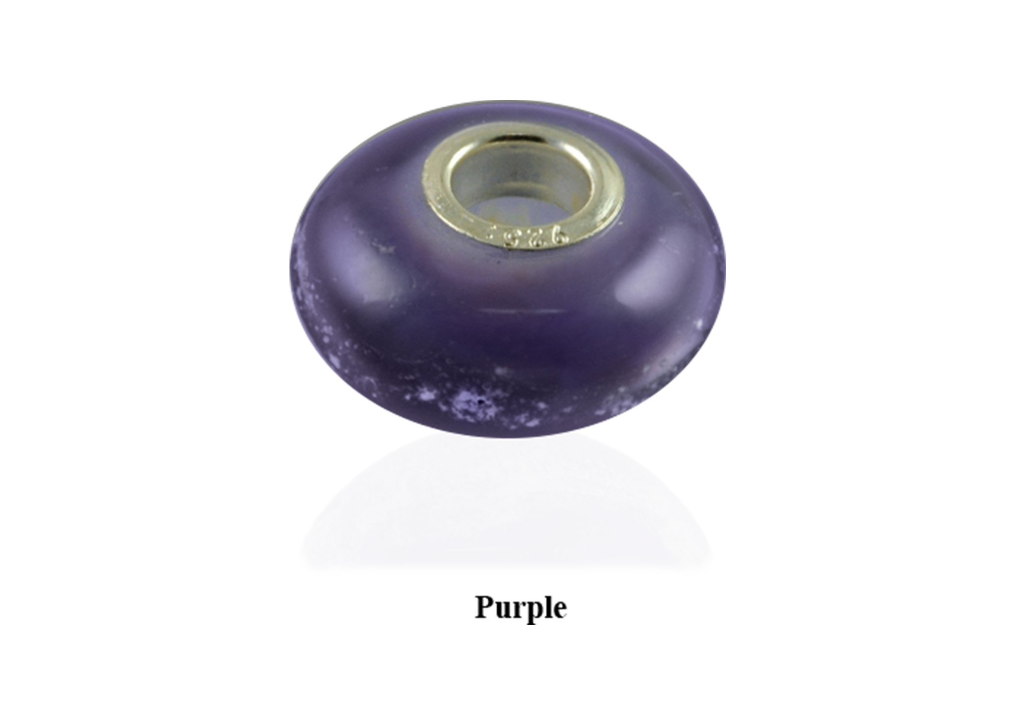 Glass Memory Bead - Purple Image