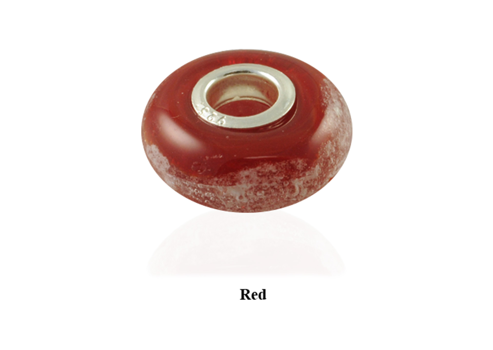 Glass Memory Bead - Red Image
