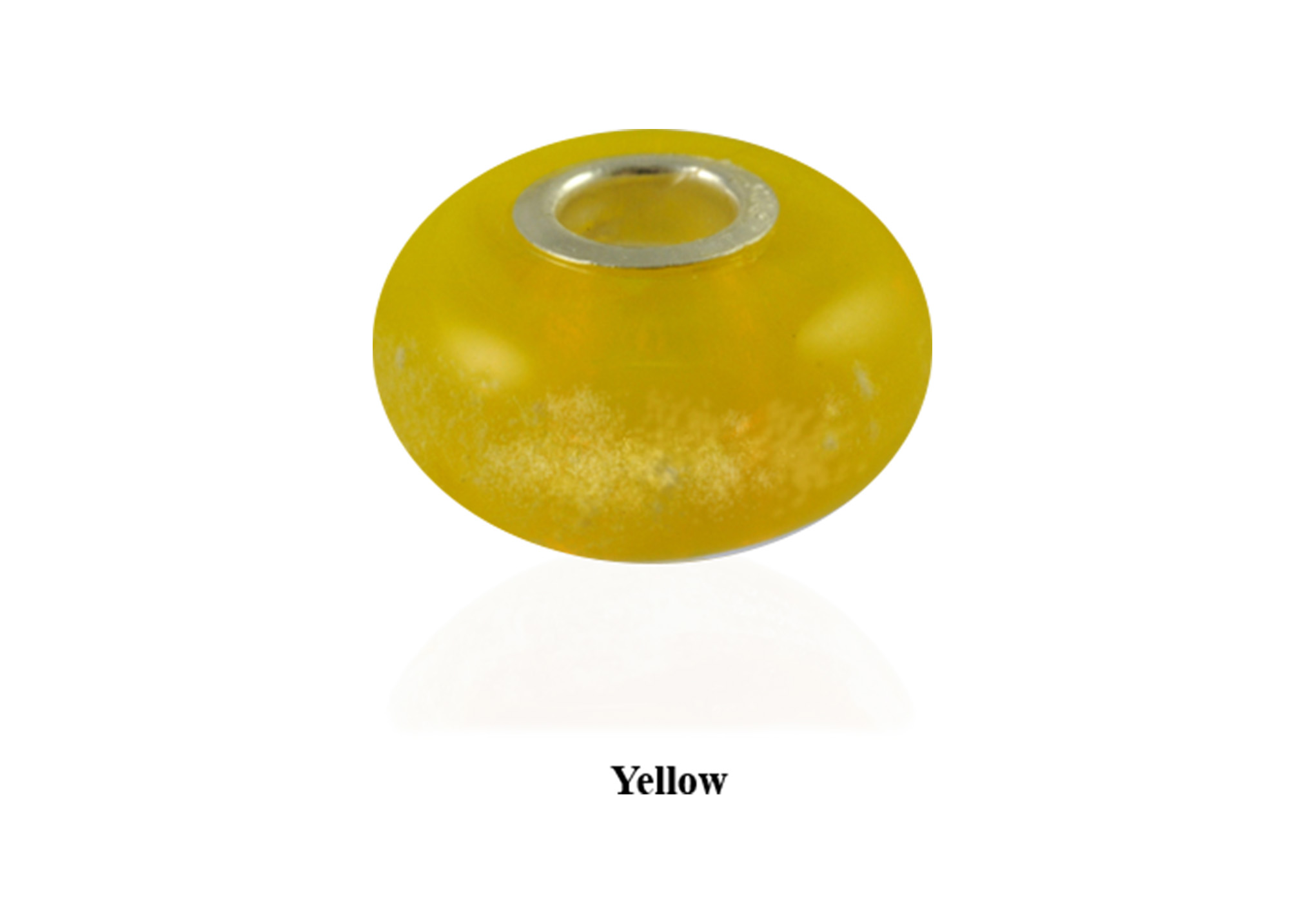Glass Memory Bead - Yellow Image