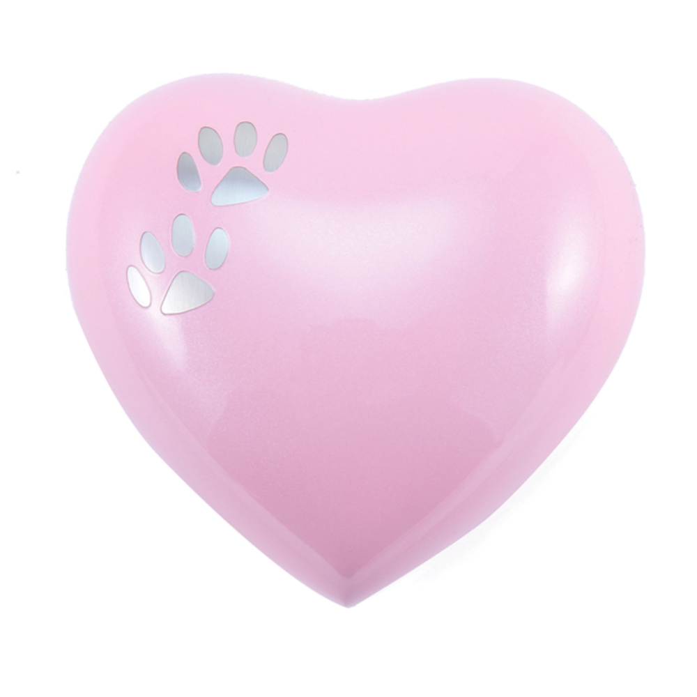 Arielle Heart Urn - Pearl Pink-image